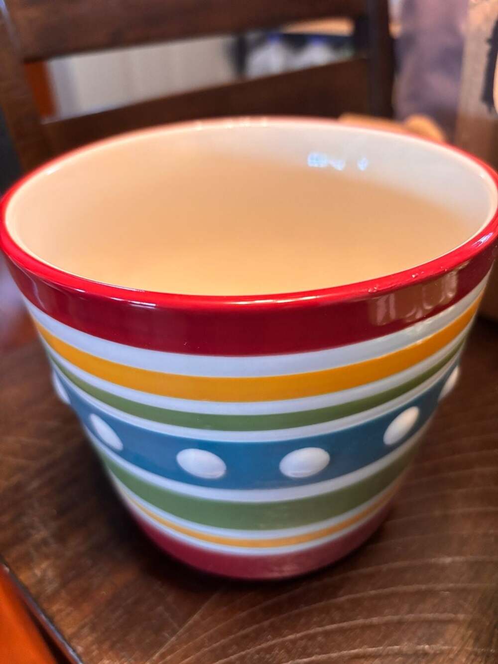 Celebrating Home Stoneware Collection Simply SummerBowlsColorful Dots and Stripe